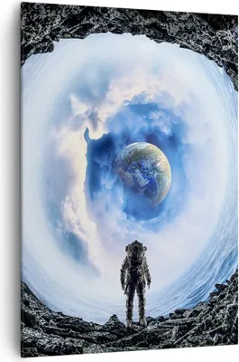 Produktbild von Bild auf Leinwand - Leinwandbild - Einteilig - Kosmos Planet - 70x100cm - Wand Bild - Wanddeko - Wandbilder - Leinwanddruck - Kunstdruck - Wanddekoration - Leinwand bilder - Wandbild - PA70x100-4025