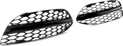 Immagine prodotto di Set di cornici per paraurti anteriore e fendinebbia per Mercedes Classe C W205 C205 (2014-2018) - Nero - Accessori Auto