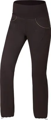 Schwarze Kletter- und Boulderhose für Damen von Ocun; Modell Noya Pants; mit elastischem Bund und seitlichen Taschen.