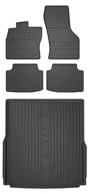Obrázok produktu pre Gumové autokoberce SolidPRO + vaňa kufra DryZone pre: Volkswagen Passat B8 2015-2022 kombi 5 ks