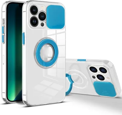 Produktbild von König Design Hülle kompatibel mit Apple iPhone 13 Pro Kunststoff Soft Handyhülle - Handy Case Himmelblau