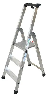 Produktbild von Facal Stufenstehleiter QUADRA S300 Aluminium 3 Stufen