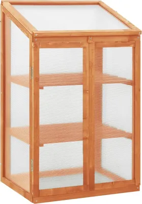 Produktbild von The Living Store Gewächshaus 60x45x100 cm Tannenholz