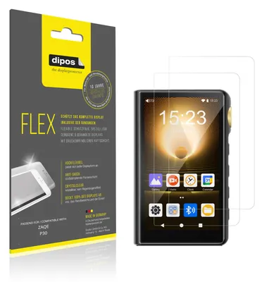 Produktbild von 2x Schutzfolie für ZAQE P30 Folie, 100% Displayabdeckung, dipos Flex