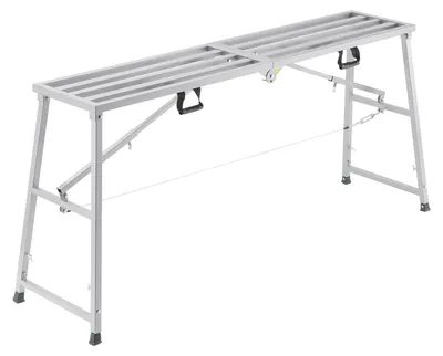 Immagine prodotto di Piattaforma di lavoro - Scala - Gradino - Piano - Piattaforma di lavoro - Altezza regolabile da 90 a 150 cm - Capacità di carico: 400 kg