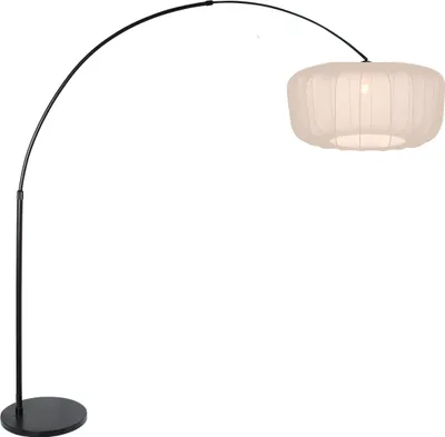 Immagine prodotto di Steinhauer - lampada da terra - Sparkled Light - beige nero - metallo tessile - lampada ad arco - E27 - 4564ZW