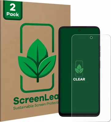 Produktbild von 2x ScreenLeaf Schutzfolie für Motorola Moto G35 Displayschutz Display Schutz Folie Klar Transparent