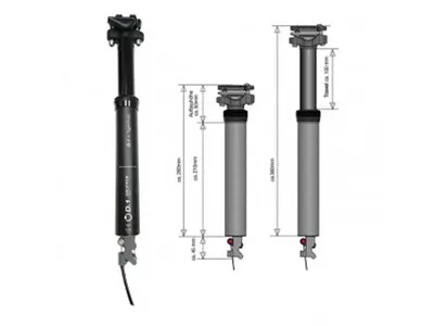 Produktbild von Teleskopsattelstütze bySchulz D.1Ri T100 schwarz, Ø 30,9mm, ca. 400mm, 100mm Hub