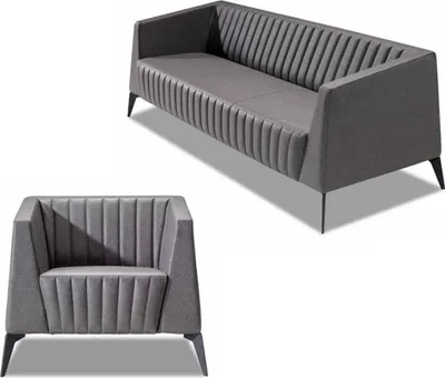 Zdjęcie produktu dla Sofa skórzana kanapa tapicerka siedzisko 3+1 osobowe zestaw design sofy sofy