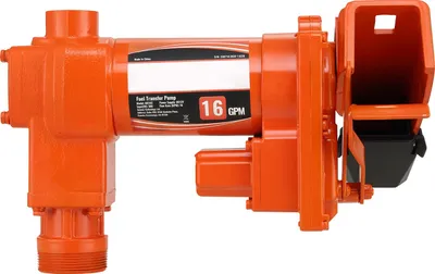 Image de Pompe électrique de transfert de carburant SucceBuy, 12 V CC, 60,5 l/min, 1/4 CV, pompe d'aspiration d'essence avec buse, tuyau de sortie et tuyau d'aspiration pour essence, diesel, kérosène, mélanges d'éthanol et de méthanol ainsi que biodiesel