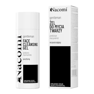 Zdjęcie produktu dla Nacomi GentleMan Żel do mycia twarzy z Prebiotykami niacynamidem, 140 ml