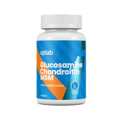 Produktbild von VPLab Glucosamin Chondroitin MSM, 90 Tabletten, 30 Tagesportionen