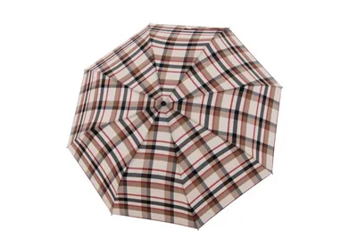 Zdjęcie produktu dla parasol kieszonkowy Doppler Carbonsteel Duomatic Magic Check Beige