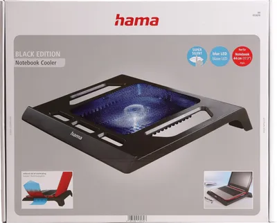 Produktbild von Hama 00053070, 43,9 cm (17.3"), 1 Stück(e), 14 cm, 20 dB, Schwarz, Blau