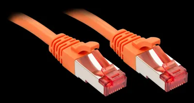 Image de Lindy - Patch-Kabel - RJ-45 (M) - RJ-45 (M) - 30,0m - SFTP, PiMF - CAT 6 - glatt - orange (47816)