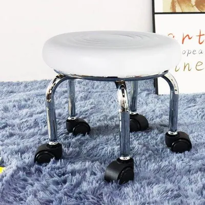 Produktbild von Famanu Drehhocker mit verstellbarer Rückenlehne - 360° drehbar