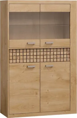 Produktbild von MINIO go for it, Niedrige Vitrine NOLO 102 cm ribbeck Eiche