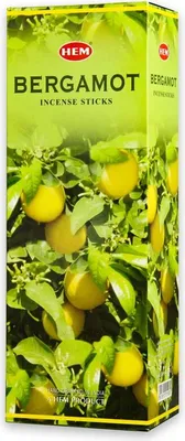 Produktbild von HEM 120 Räucherstäbchen [ BERGAMOT - BERGAMOTTE ] handgerollte Räucherstäbchen aus Indien