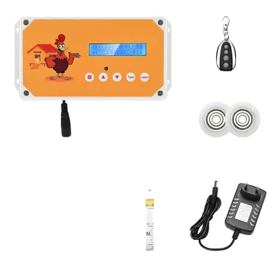 Zdjęcie produktu dla Automatyczne drzwi do kurnika, pilot zdalnego sterowania, wyświetlacz LCD, EU 220V tylko Box-a