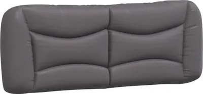 Produktbild von vidaXL Kopfteil-Kissen "Hvar" Grau 120 cm Kunstleder
