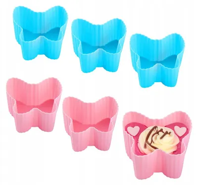 Produktbild von Altom Design Silikonförmchen Schmetterling für Muffins