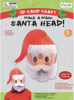 Produktbild von Fiesta Crafts Weihnachtsmaske Karton Spielzeug - Lernspiel