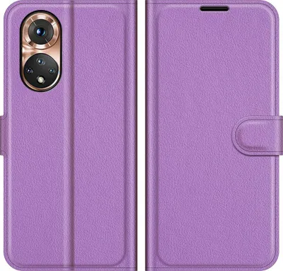 Produktbild von Mobigear Classic  HONOR 50 Hülle Klapphülle Geldbörse - Lila