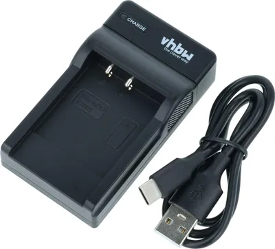 Produktbild von vhbw USB-C Ladegerät kompatibel mit Polaroid T1232, T1234, T1235, T1035, T1031 Kamera - Ladeschale + USB-C Kabel Ladeanzeige
