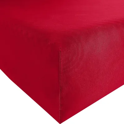 Produktbild von Erwin Müller Spannbettlaken Murnau" rot 90x190 cm - 100x200 cm"