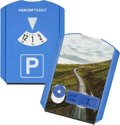 Produktbild von Parkscheibe "Profi" weiß/blau