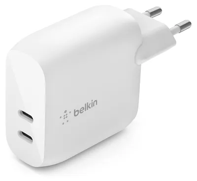 Immagine prodotto di Belkin Caricabatteria 2 Porte Usb C 20W Bianco
