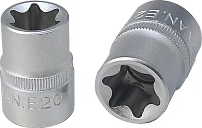 Produktbild von KS TOOLS 911.4325-E 1/2" Torx-E-Stecknuss, E22, auf Hänger