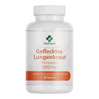 Produktbild von Lungenkraut (Pulmonaria) – Unterstützung für Atemwege & Immunität  500 mg 60 Kapseln Gesunde Lunge