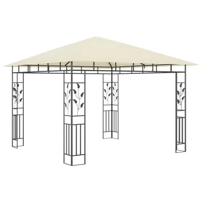Produktbild von vidaXL Pavillon mit Moskitonetz 3x3x2,73 m Creme 180 g/m²