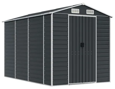 Immagine prodotto di vidaXL Capanno per attrezzi antracite 191x300x198 cm Acciaio zincato