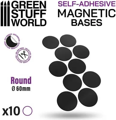 Produktbild von GreenStuffWorld Vorgeschnittene Magnetfolie - Rund 60mm
