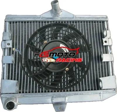 Image de Radiateur en aluminium pour Yamaha V-Max, capacité de refroidissement accrue, construction durable soudée TIG, compatibilité avec le montage frontal