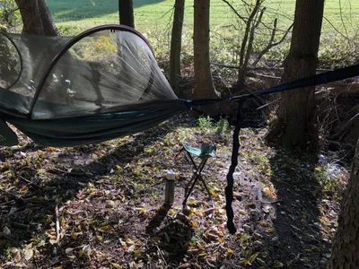 Produktbild von Origin Outdoors Hängematte 'Pop-Up Moskitonetz' dunkelgrün