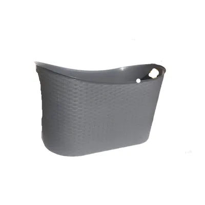 Produktbild von Korb mit Henkel grau 60L 59x33x36cm
