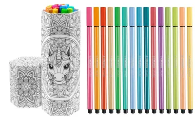 Produktbild von STABILO  Pen 68 Filzstifte - bemalbares 15er Set Einhorn und Drache