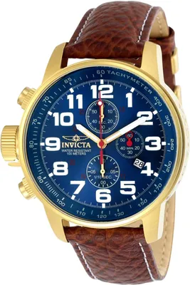 Obrázok produktu pre Invicta I-Force 3329 Pánske Hodinky - Quartz Hnací Mechanizmus - Nerezová Oceľ s Modrým Ciferníkom - 46 mm