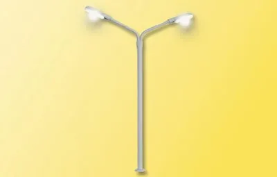 Produktbild von Viessmann TT Peitschenleuchte mit LED, doppelt, weiß