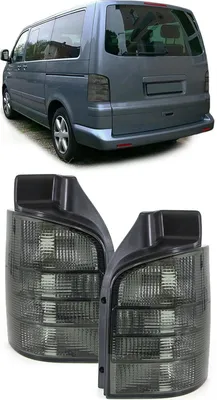 Produktbild von Rückleuchten Heckleuchten Schwarz Smoke Klarglas für VW T5 V ab 2003-2009