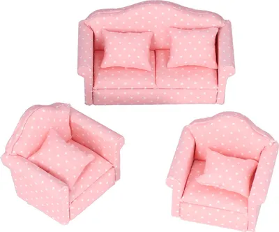 Immagine prodotto di Divano in miniatura per casa delle bambole in scala 1:12, mini divano fai da te, arredamento, giocattoli, accessori