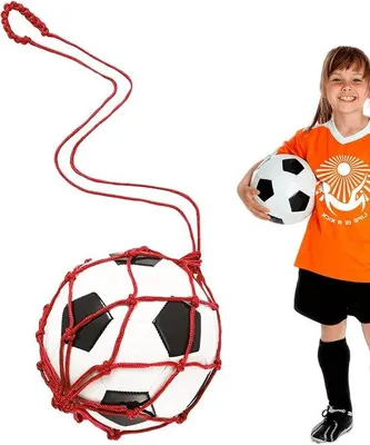 Produktbild von Ballnetz mit Aufbewahrungstasche aus Nylon - Sportnetz für Außenbereich - Rot, 17 cm Länge