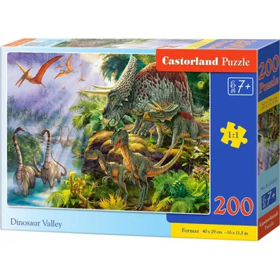 Produktbild von CASTORLAND Dinosaurier-Tal Puzzle 200 Teile