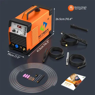 Zdjęcie produktu dla Spawarka inwerterowa TIG/MMA – HBT250P AC/DC – 220 V, wtyczka UE – zapłon wysokoczęstotliwościowy – funkcja impulsowa – 2T/4T – do aluminium i stali nierdzewnej