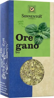 Obrázek produktu pro Sonnentor 00777, Koření vločky, 18 g, Oregano, 289 kcal, 1208 kJ, 2,8 g