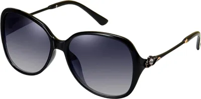 Produktbild von Sonnenbrille - Damen - polarisiert - UV-Schutz - elegant - stilvoll - schwarz