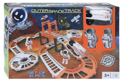 Immagine prodotto di Set di giocattoli "Circuito spaziale" - Avventura intergalattica in 31 pezzi